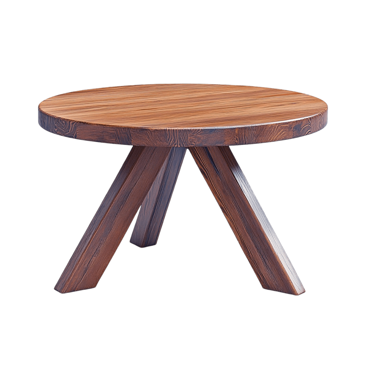 Rustic wooden coffee table